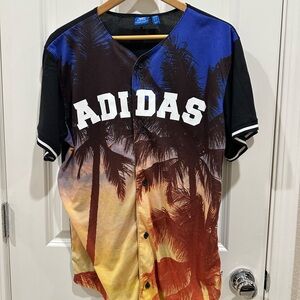 Adidas Men's Graphic Button up Jersey